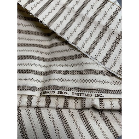 Marcus Bros Textiles Striped Pattern Cotton Fabric 1 Yard 36" Wide Sew Quilting - Picture 2 of 5